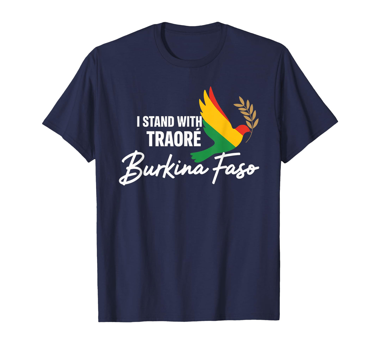 I Stand With Burkina Faso-Ibrahim Traoré Retro Bird T-Shirt