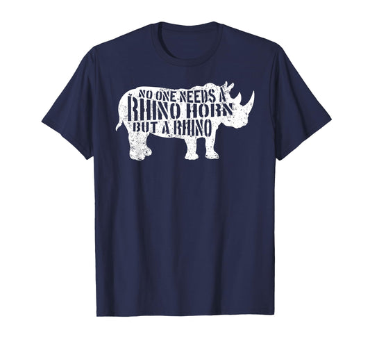 Rhino Horn Rhinoceros Animal Wildlife Lover Safari Africa T-Shirt