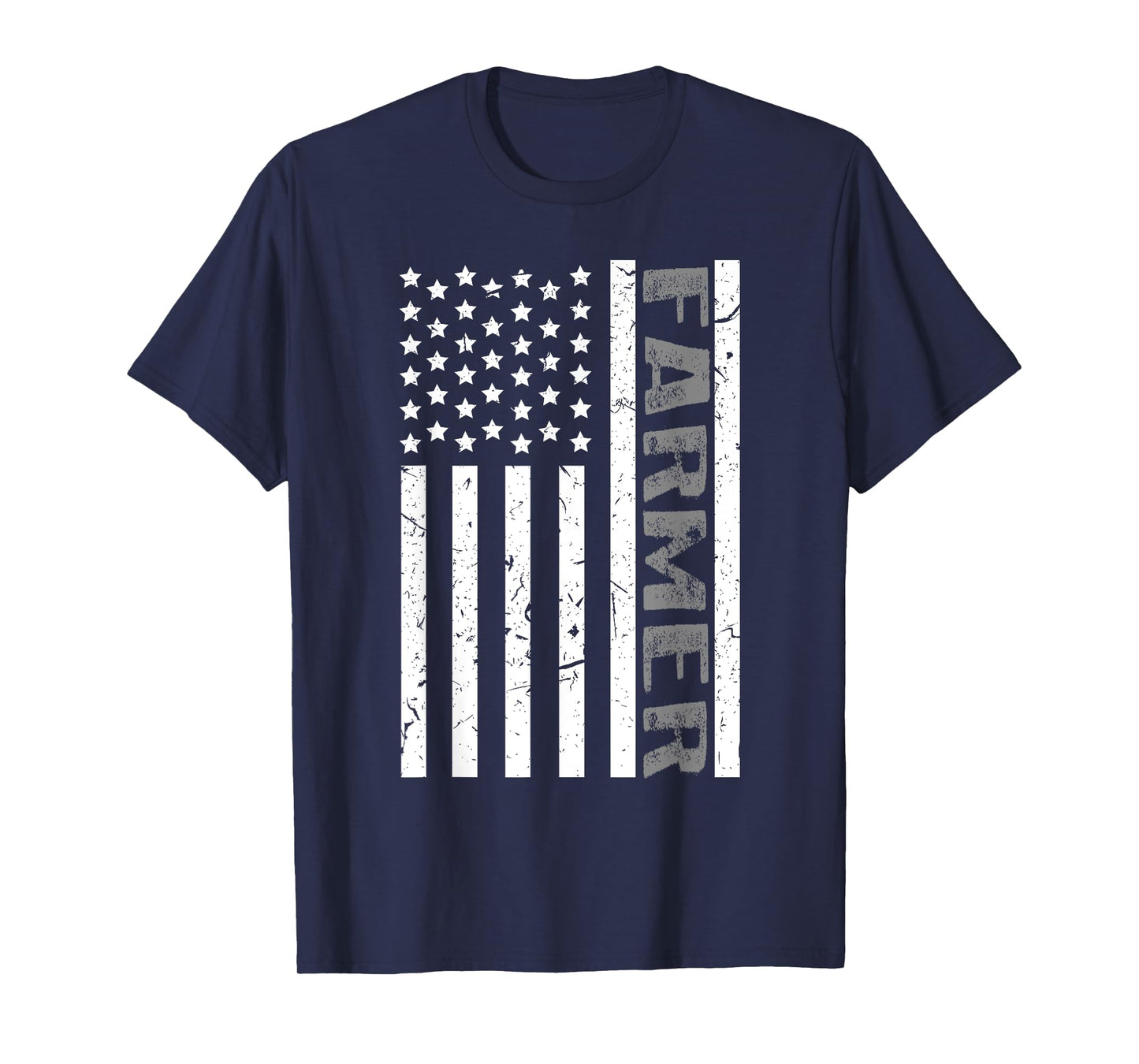 4th Of July Farmer American Farm Cow Tractor Flag Patriotism Women Kids Men T-Shirt