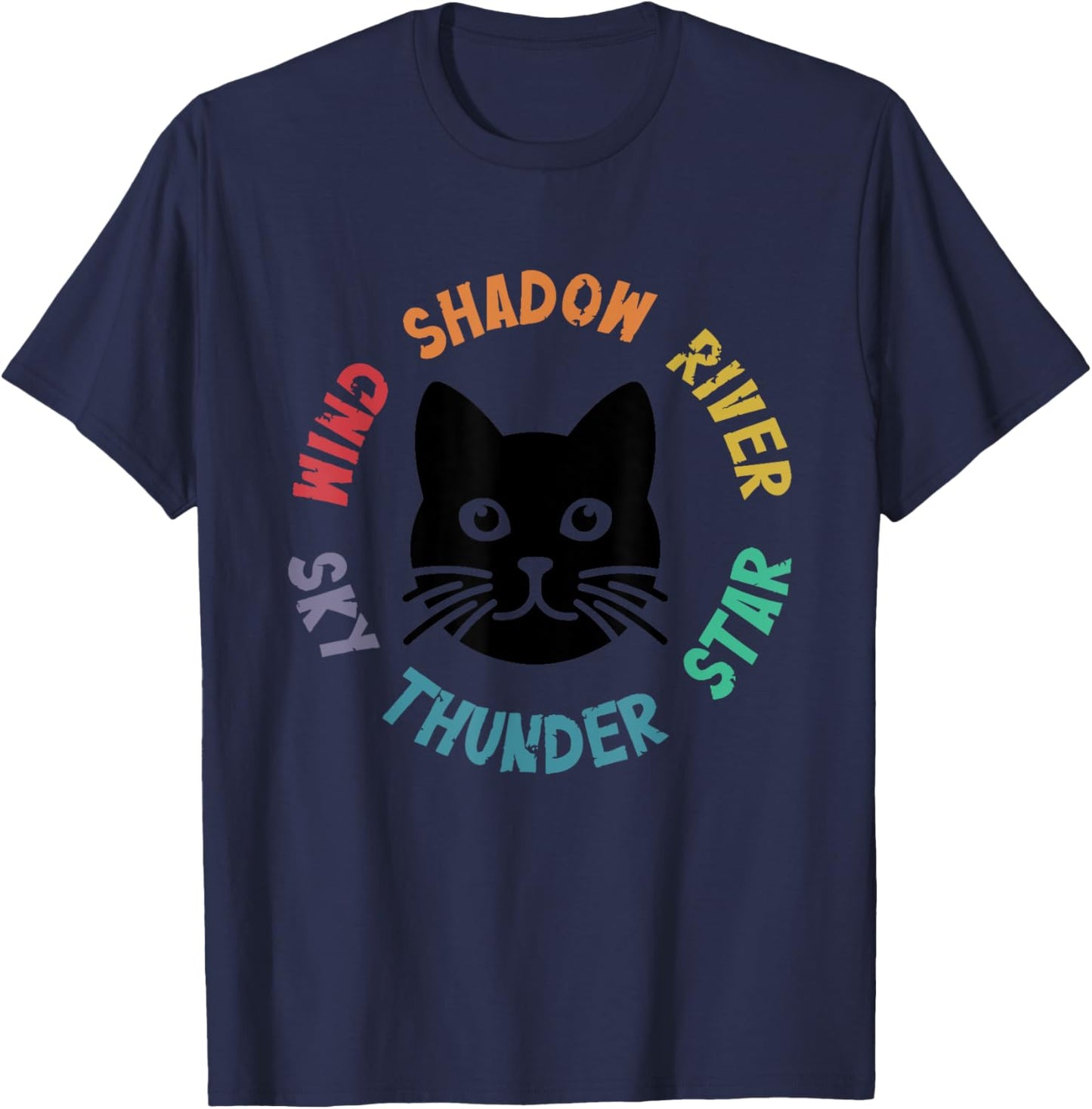 Warrior cats Mystic Wind Shadow River Star Thunder Sky T-Shirt