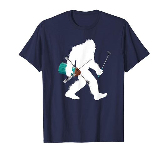 Bigfoot Mini Golf Cryptid Golfer Sasquatch Putt Putt Golfing T-Shirt