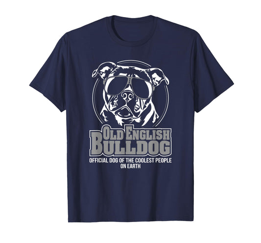 Funny Cool Old English Bulldog dog gift T-Shirt Shirt Tee T-Shirt