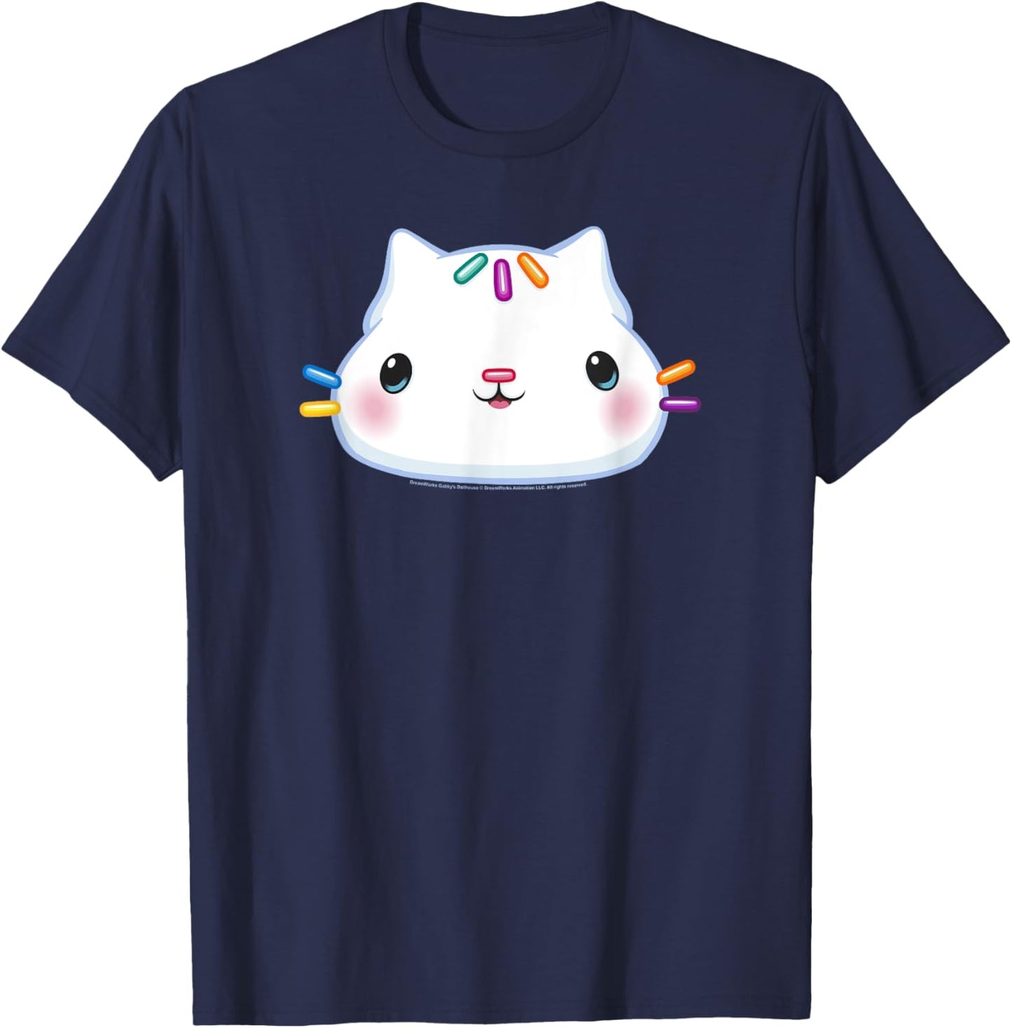 Gabby's Dollhouse Cakey Cat Big Face T-Shirt
