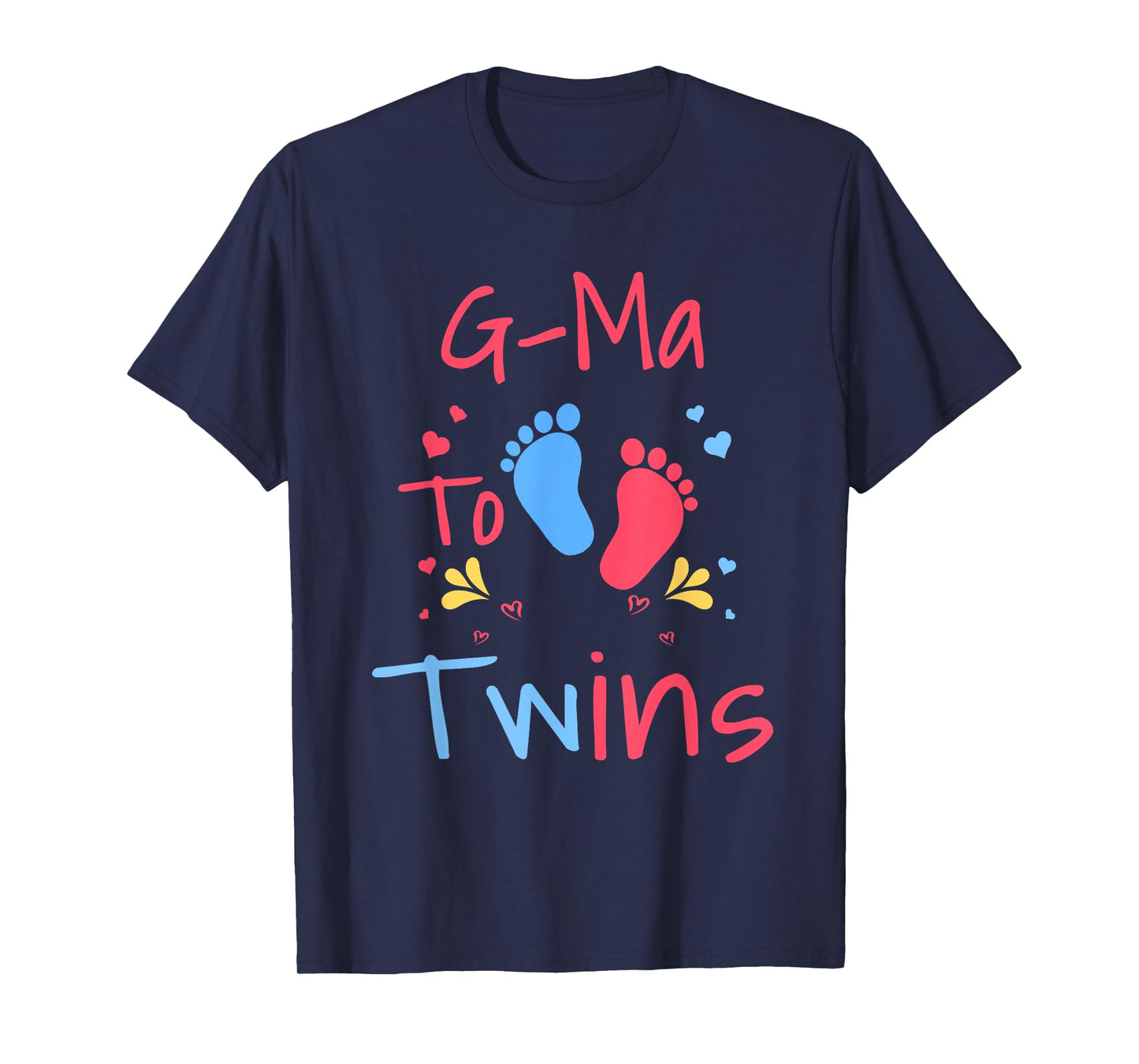 Soon to Be G-Ma to Twins Cute Girl Boy Vintage Xmas T-Shirt