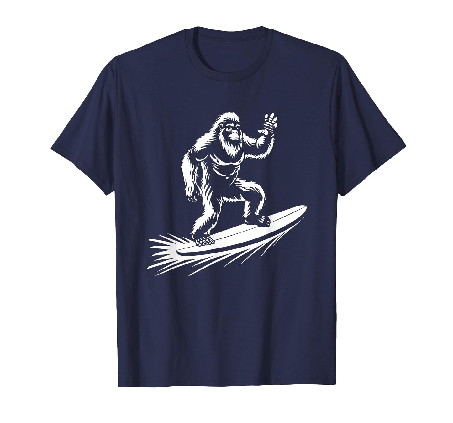 Surfing Bigfoot - Funny Hawaiian Sasquatch Surfer T-Shirt