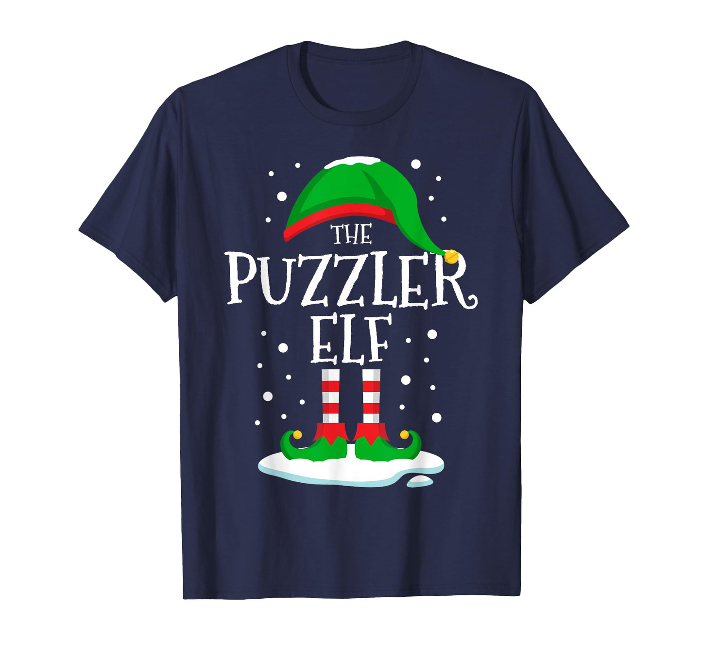 The Puzzler Elf Christmas Family Matching Xmas Group Funny T-Shirt