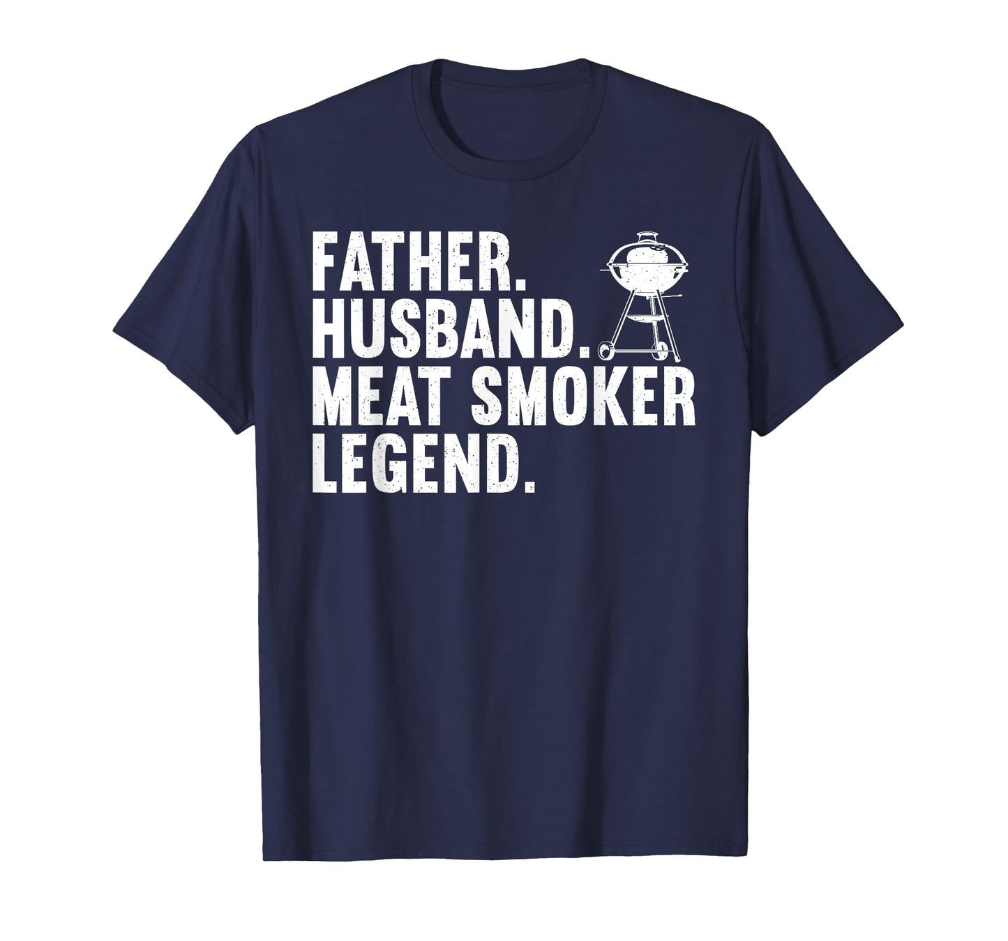 Cool Meat Smoking Art For Father Husband BBQ Meat Griller T-Shirt