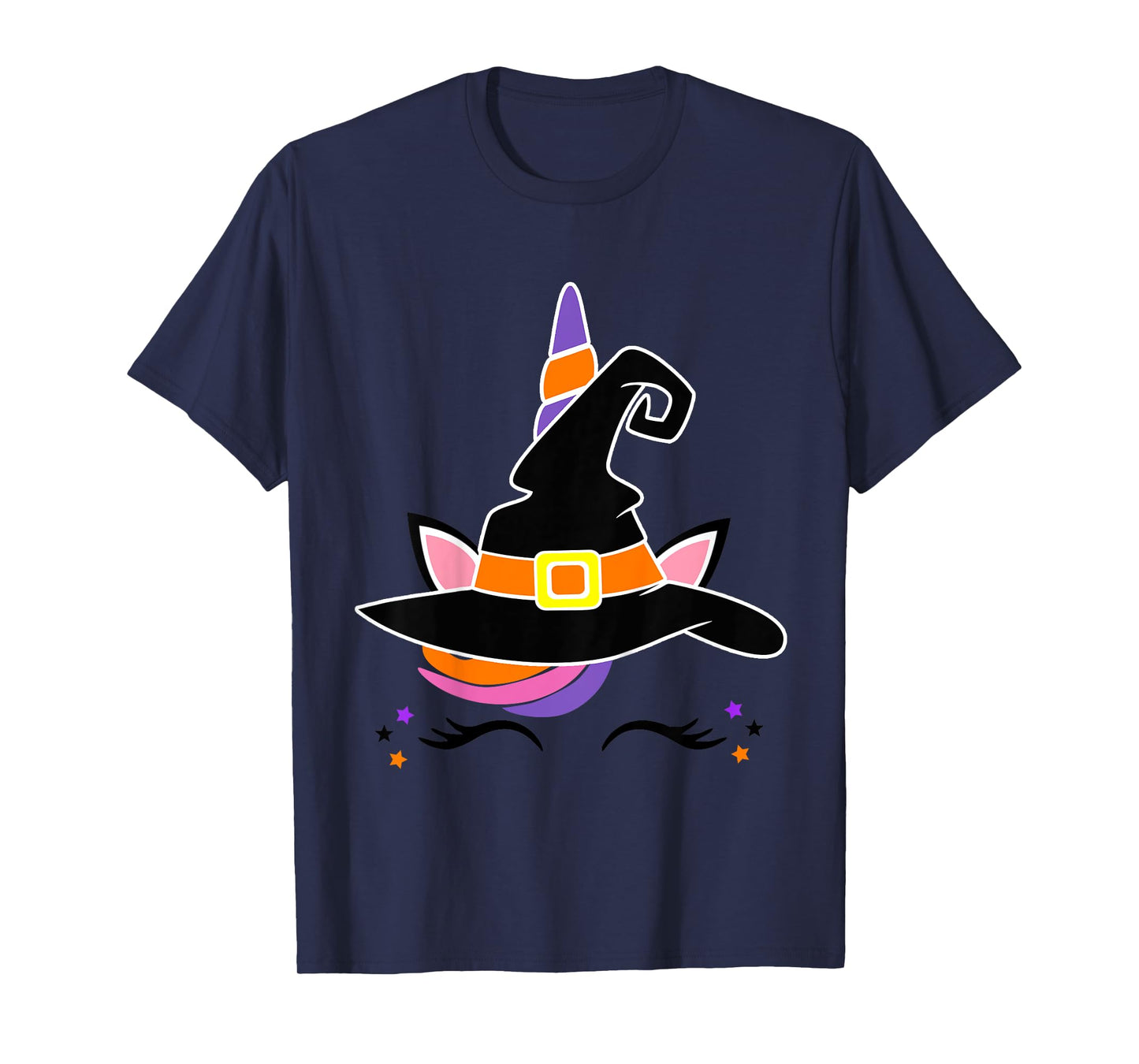 Kids Girls Unicorn Witch Baby and Toddler Halloween Witchy T-Shirt