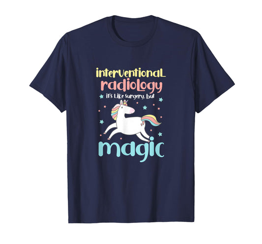 Interventional Radiology Radiologist Rad Tech Unicorn T-Shirt