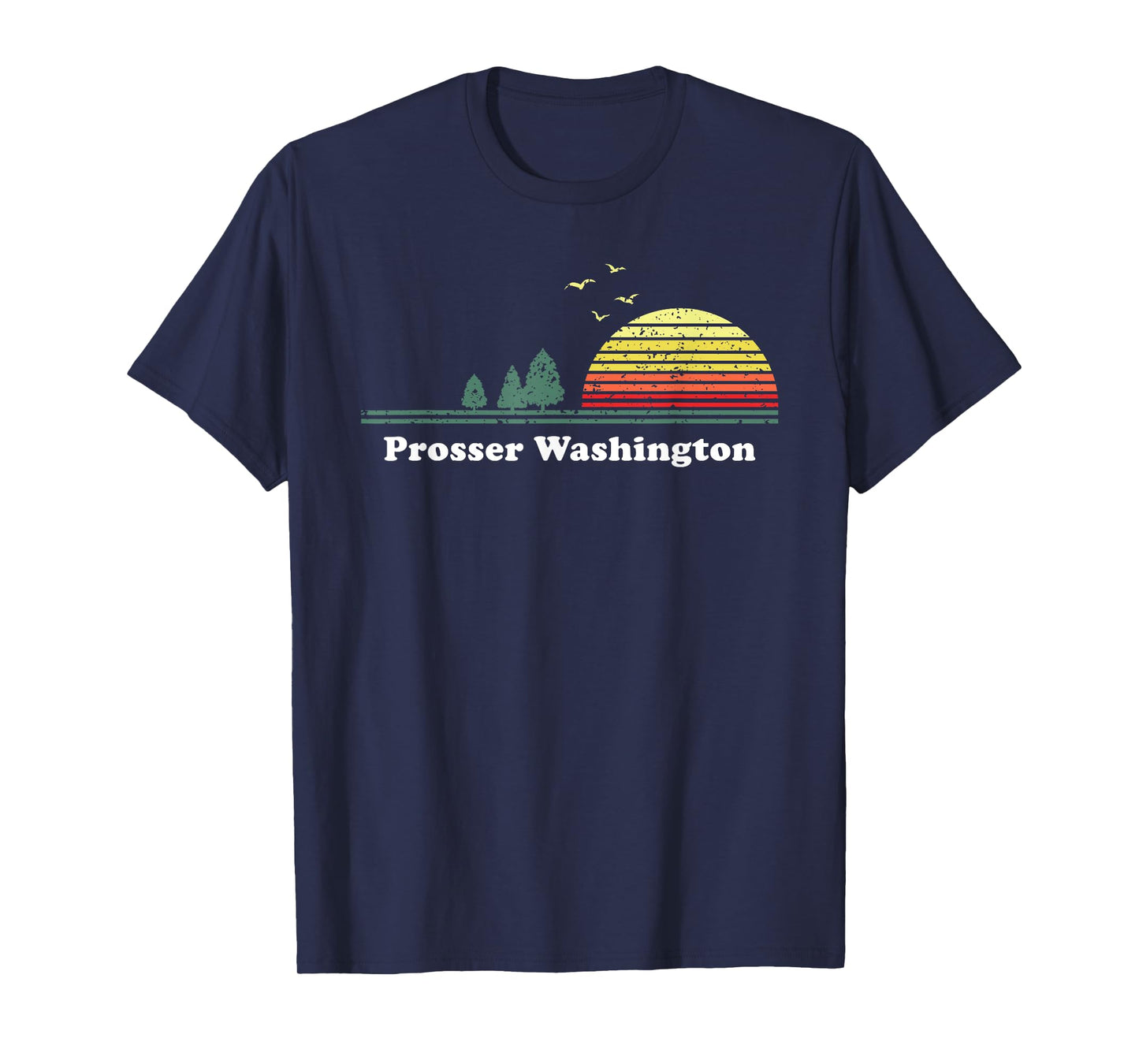 Vintage Prosser, Washington Sunset Souvenir Print T-Shirt