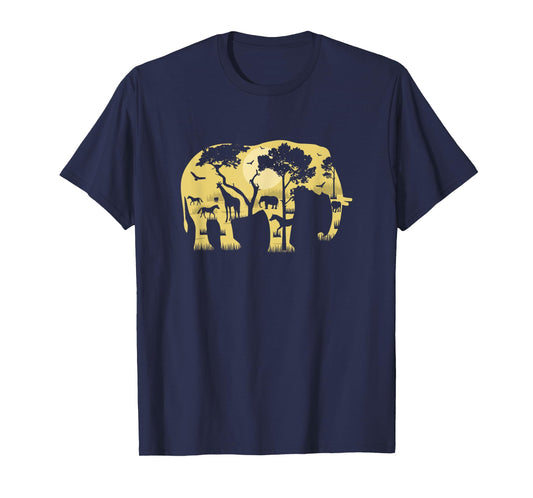 African Elephant Africa Wildlife Safari Nature Wild Animals T-Shirt