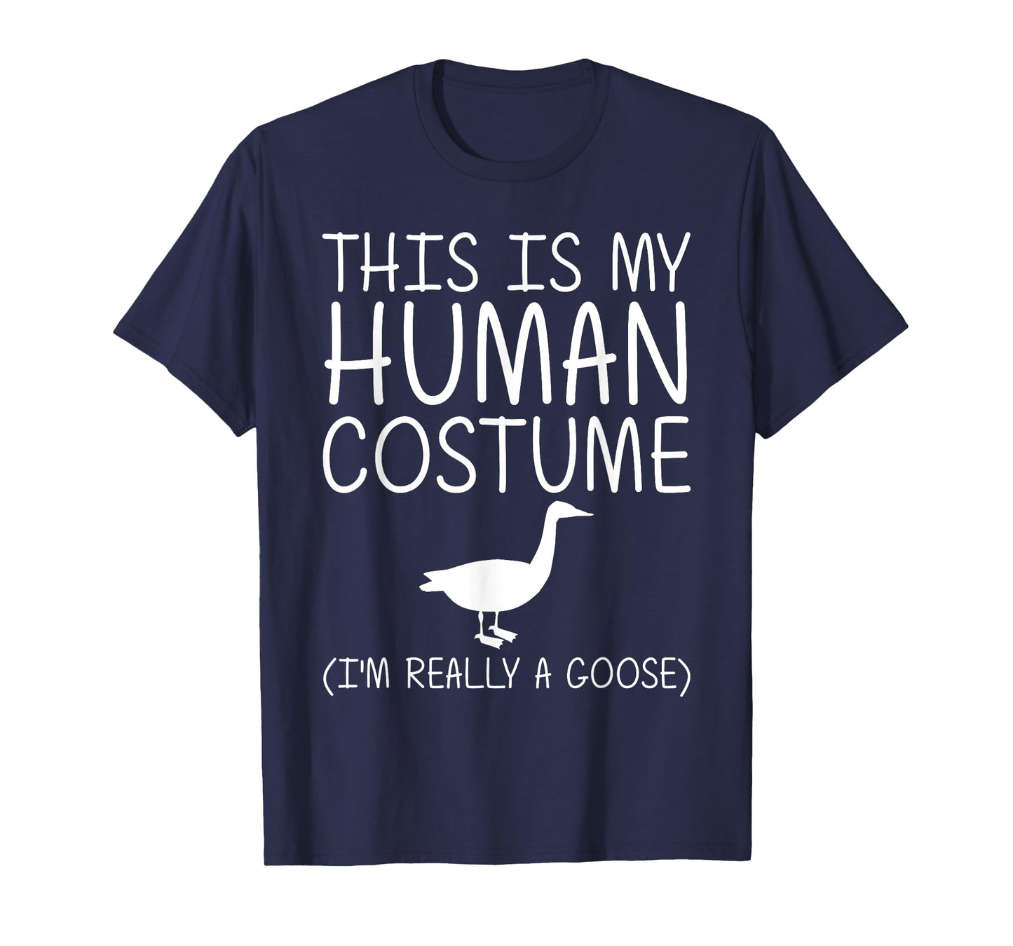 Goose Easy Halloween Human Costume Waterfowl Animal DIY Gift T-Shirt