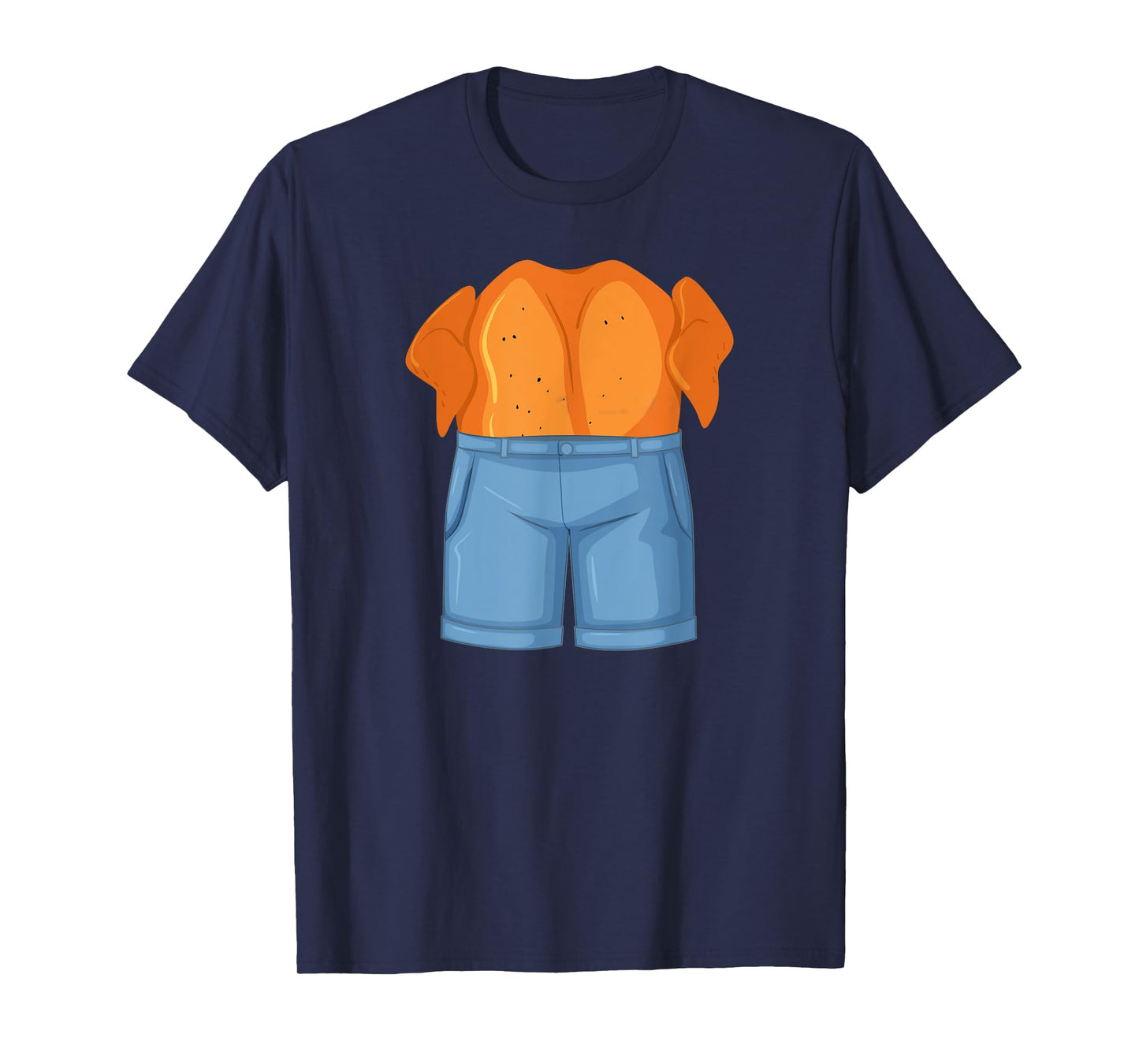 Funny Chicken in Denim Chicken Dream Pun T-Shirt
