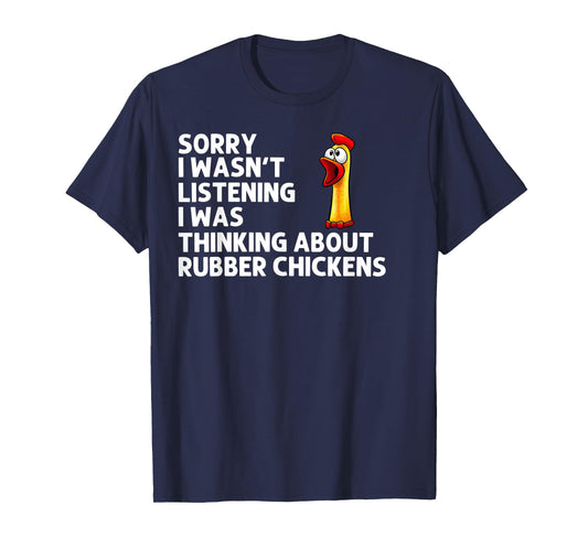 Funny Rubber Chicken Art For Men Women Giant Rubber Chicken T-Shirt