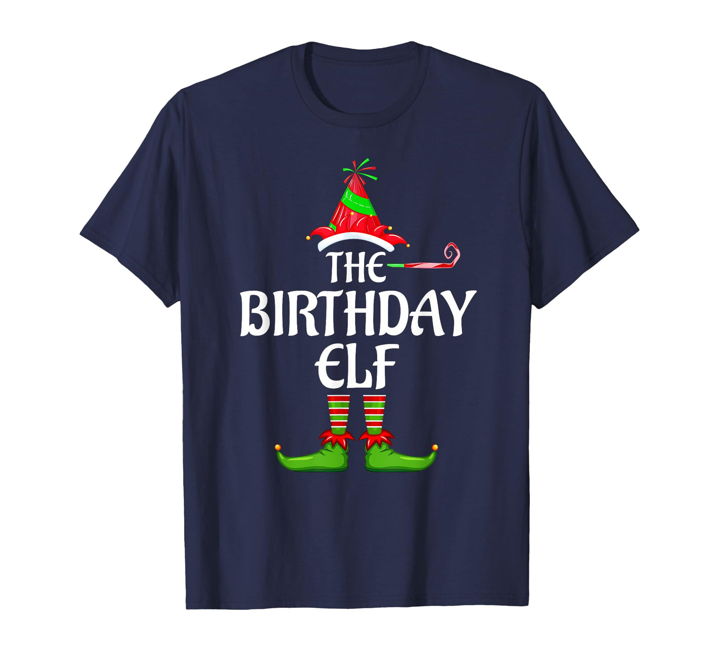 Birthday Elf Matching Family Group Christmas Party T-Shirt
