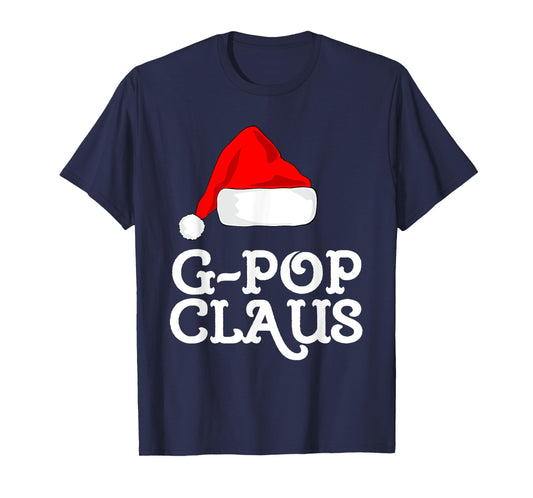 G-Pop Claus Christmas Santa's Hat Pajama Family Xmas GPop T-Shirt