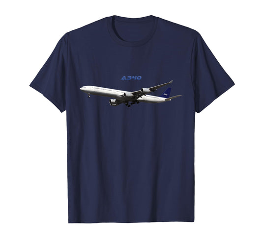 A340 Passenger Airliner, Aeroplane, Wide Body Plane T-Shirt