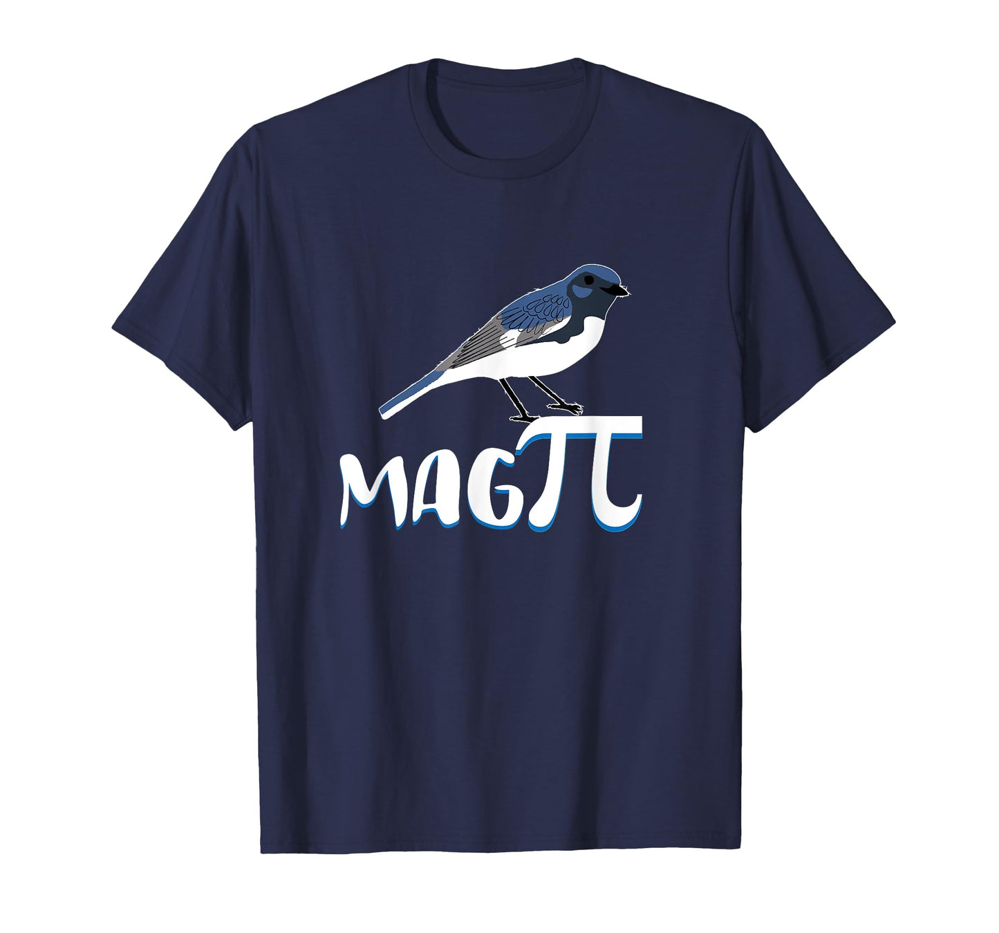 Math Pi Day Magpie Bird Mag Pi Symbol Animal Math Bird Lover T-Shirt