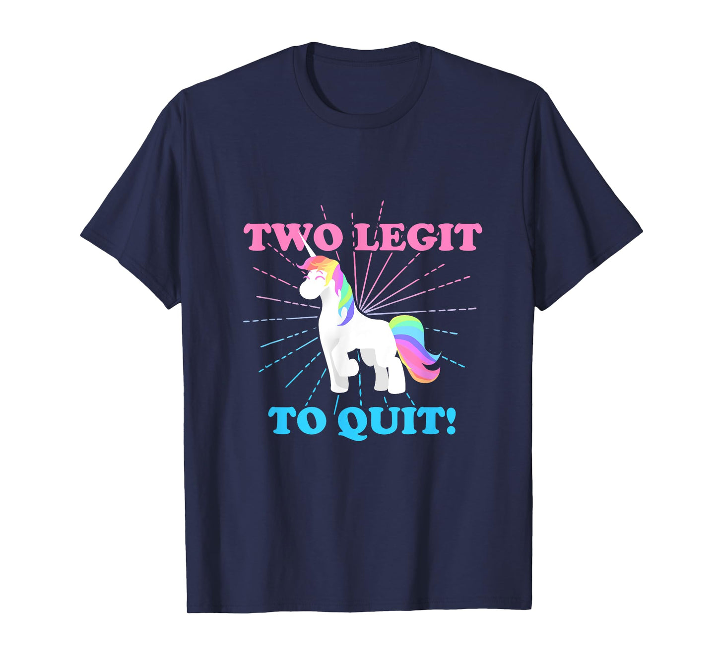 Two legit 2 to quit date of birth gift idea Vintage retro T-Shirt