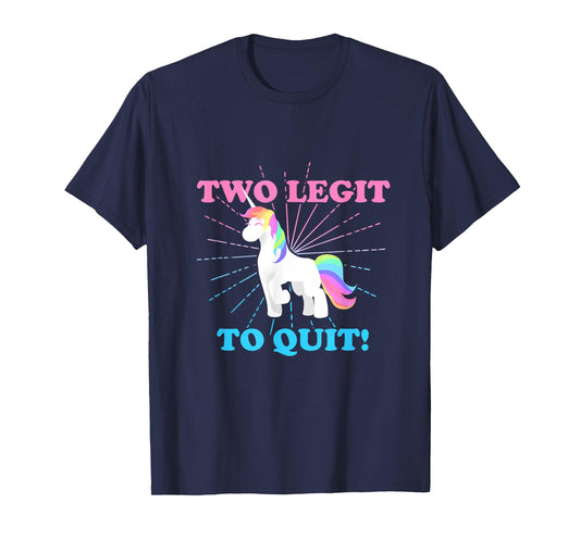 Two legit 2 to quit date of birth gift idea Vintage retro T-Shirt