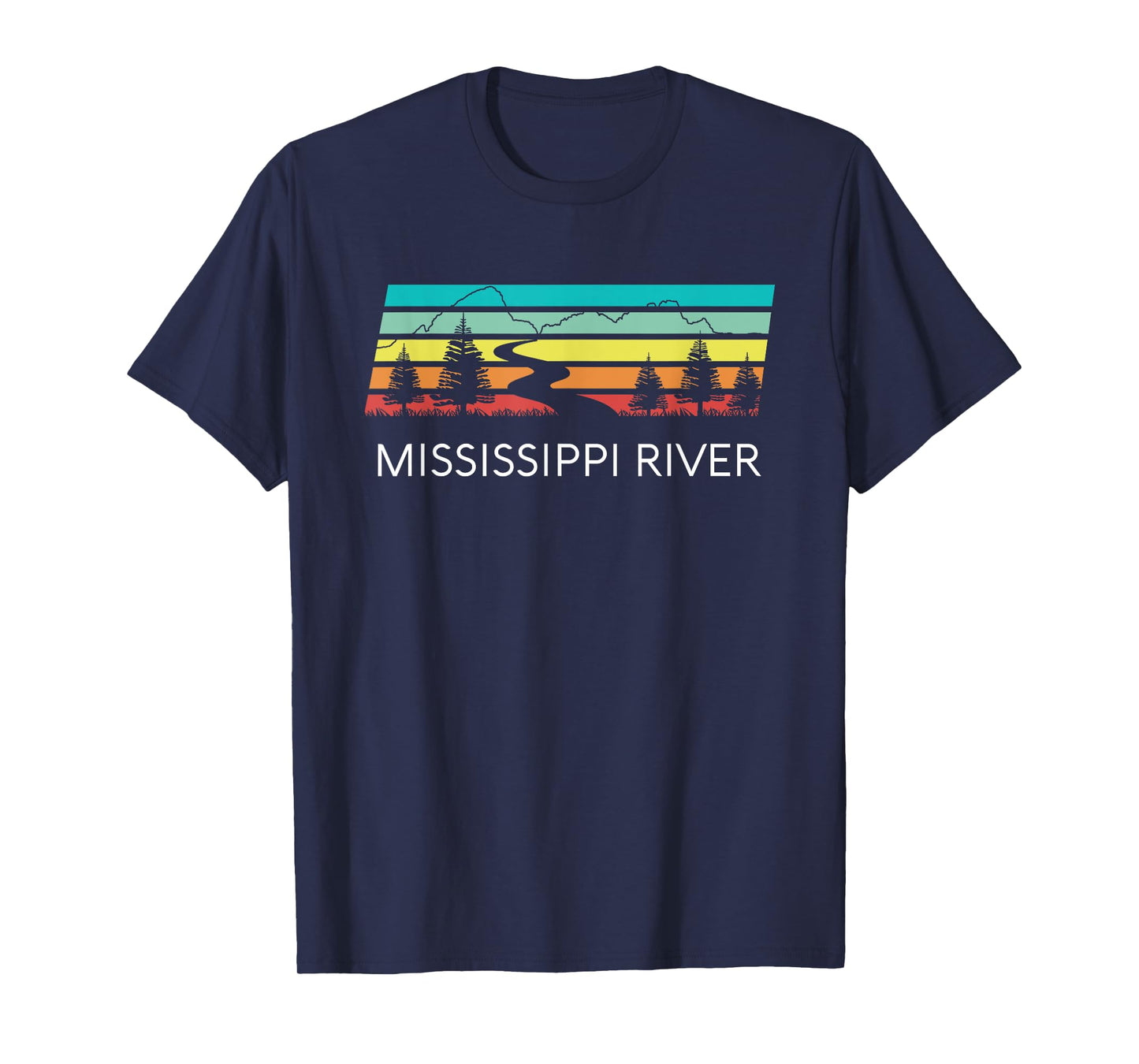 Mississippi River Retro Vintage Delta Louisiana Lake Itasca T-Shirt
