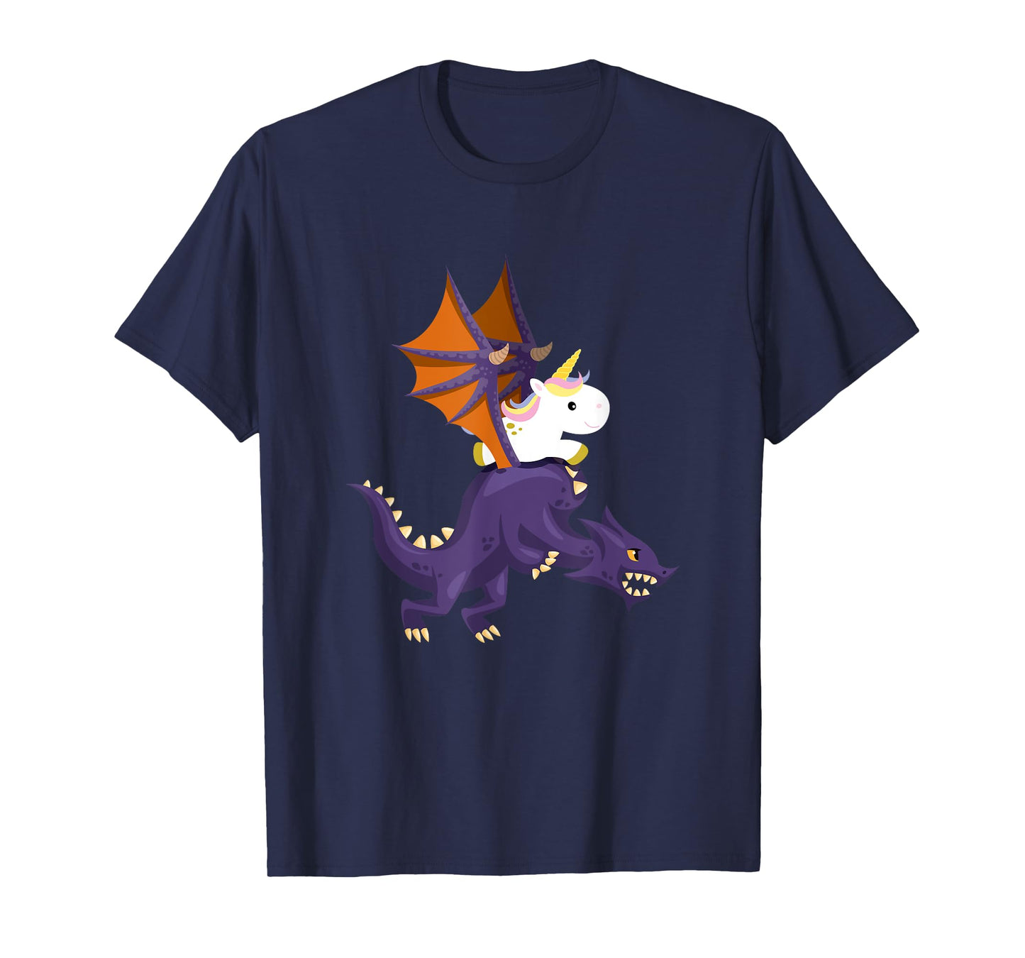 Funny Unicorn Riding Dragon Mythical Fantasy Gift T-Shirt