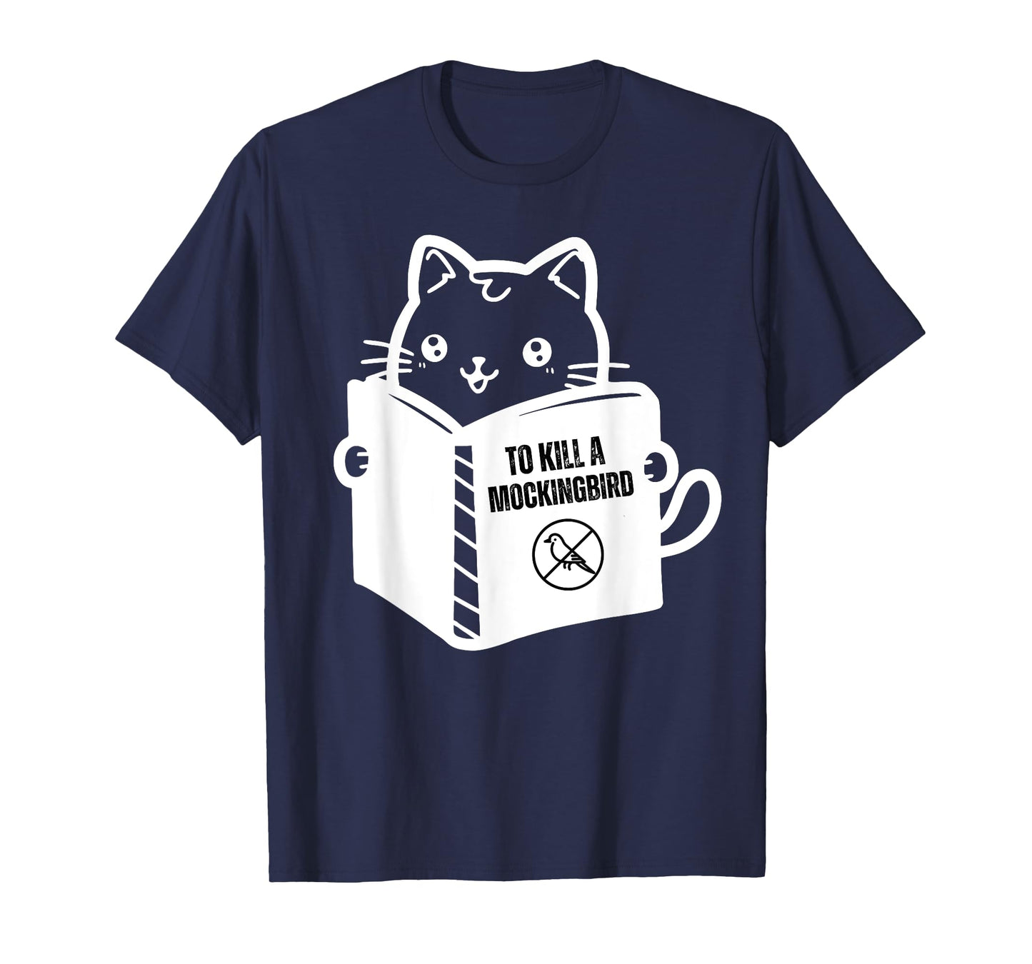 Funny cat reading to kill a mockingbird T-Shirt