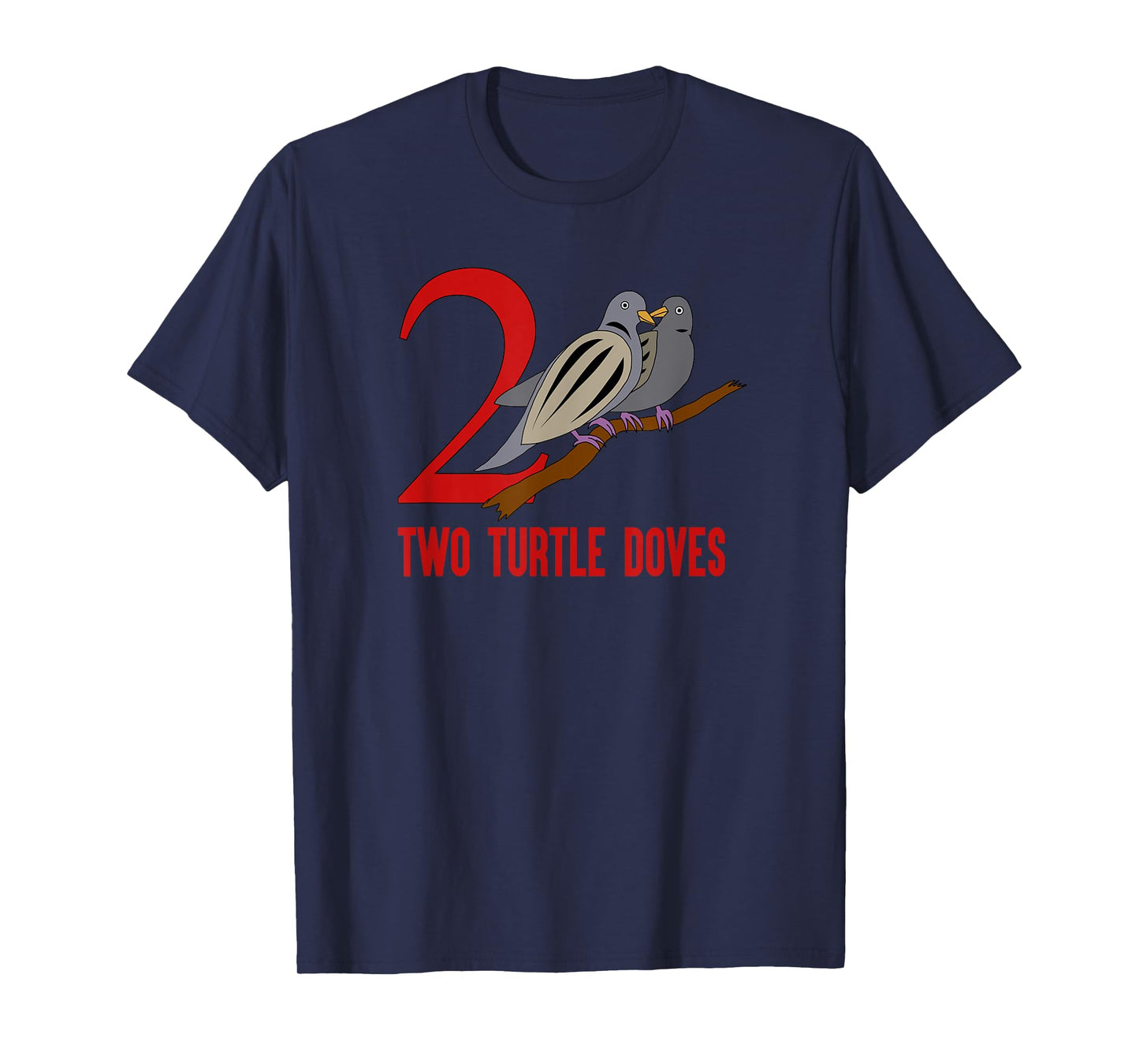 Two Turtle Doves T-Shirt Song 12 Days Christmas Tee T-Shirt