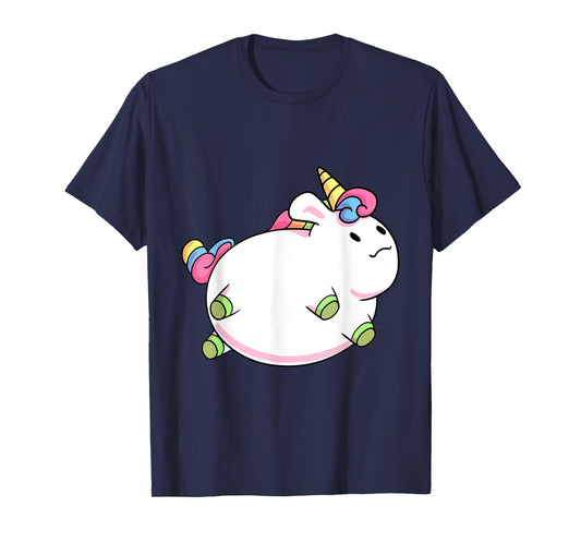 Chubby Unicorn Cute Fluffy Fat Magical Animal Girls Gift T-Shirt