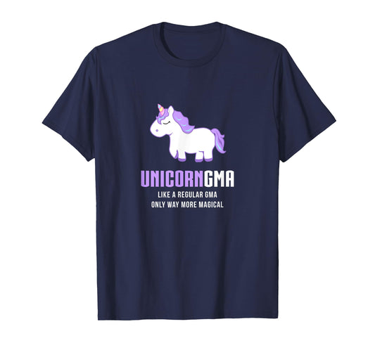 Unicorn Gma Funny Cute Magical Grandma Gift T-Shirt