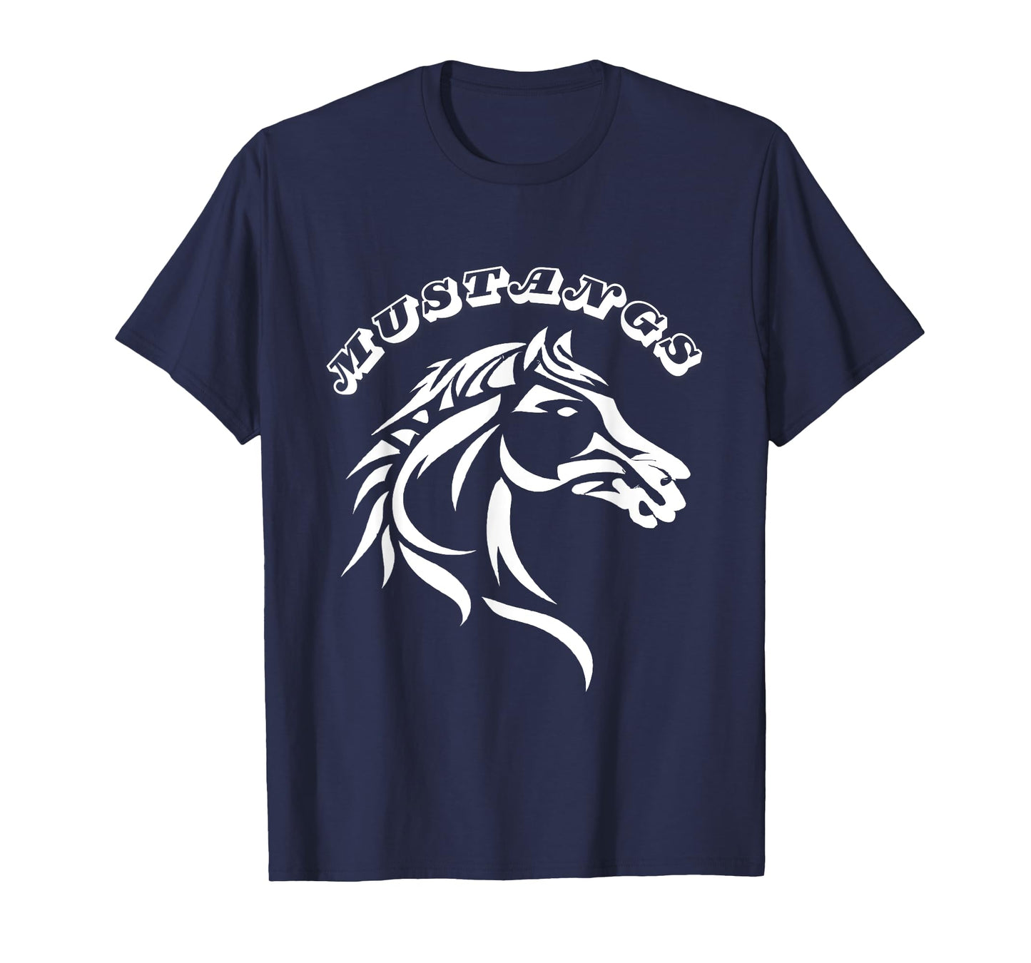 Mustangs Teacher Student School Sports Fan Team Spirit Men Women Girls Kids T-Shirt