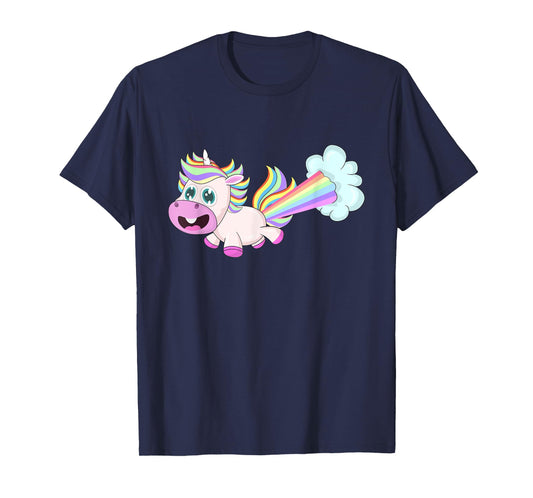 Unicorn Farting a Rainbow T-Shirt