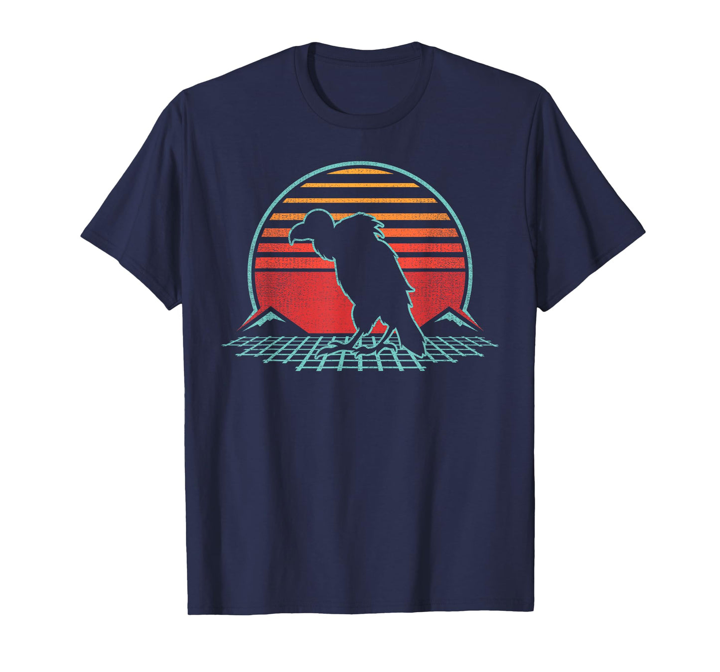 Vulture Lover Bird Animal Retro Vintage 80s Style T-Shirt