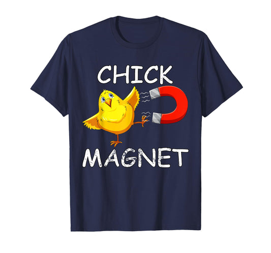 Chick Magnet Funny Easter Cute Baby Chicken Lover Kids Boys T-Shirt