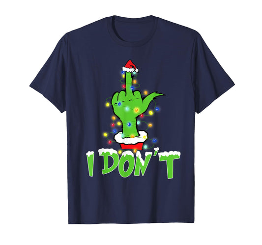 I Love Matching Christmas Shirts I Don't Xmas Lights Couples T-Shirt