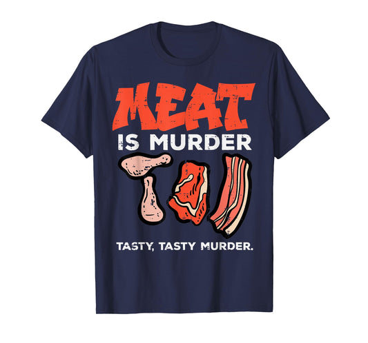 Meat Is Tasty Bbq Funny Barbecue Grilling Men Women T-Shirt