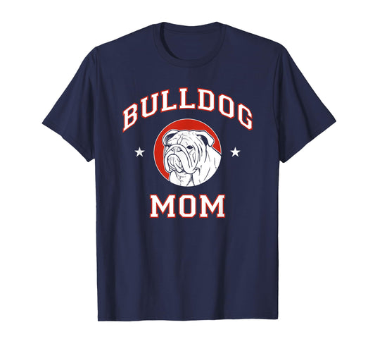 Bulldog Mom Dog Mother T-Shirt for Men Women Girls Kids