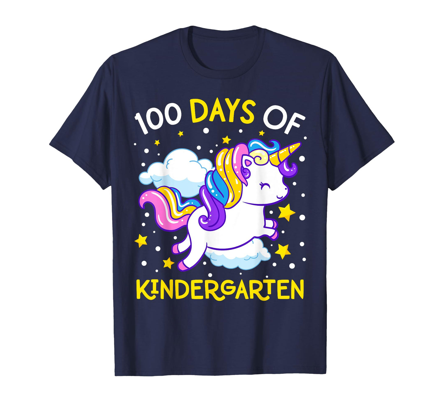 100 Days of Kindergarten Unicorn Girls 100 Days of School T-Shirt