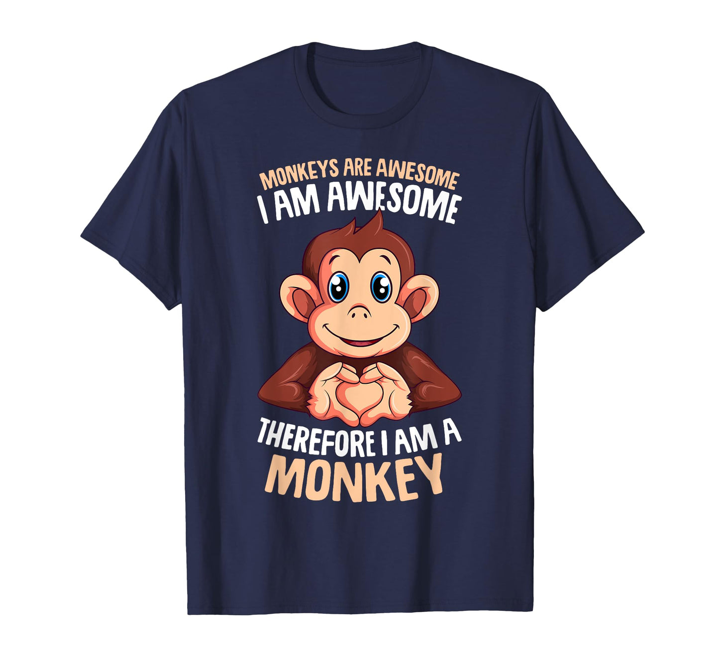 Monkeys Are Awesome Monkey Boys Girls Kids T-Shirt