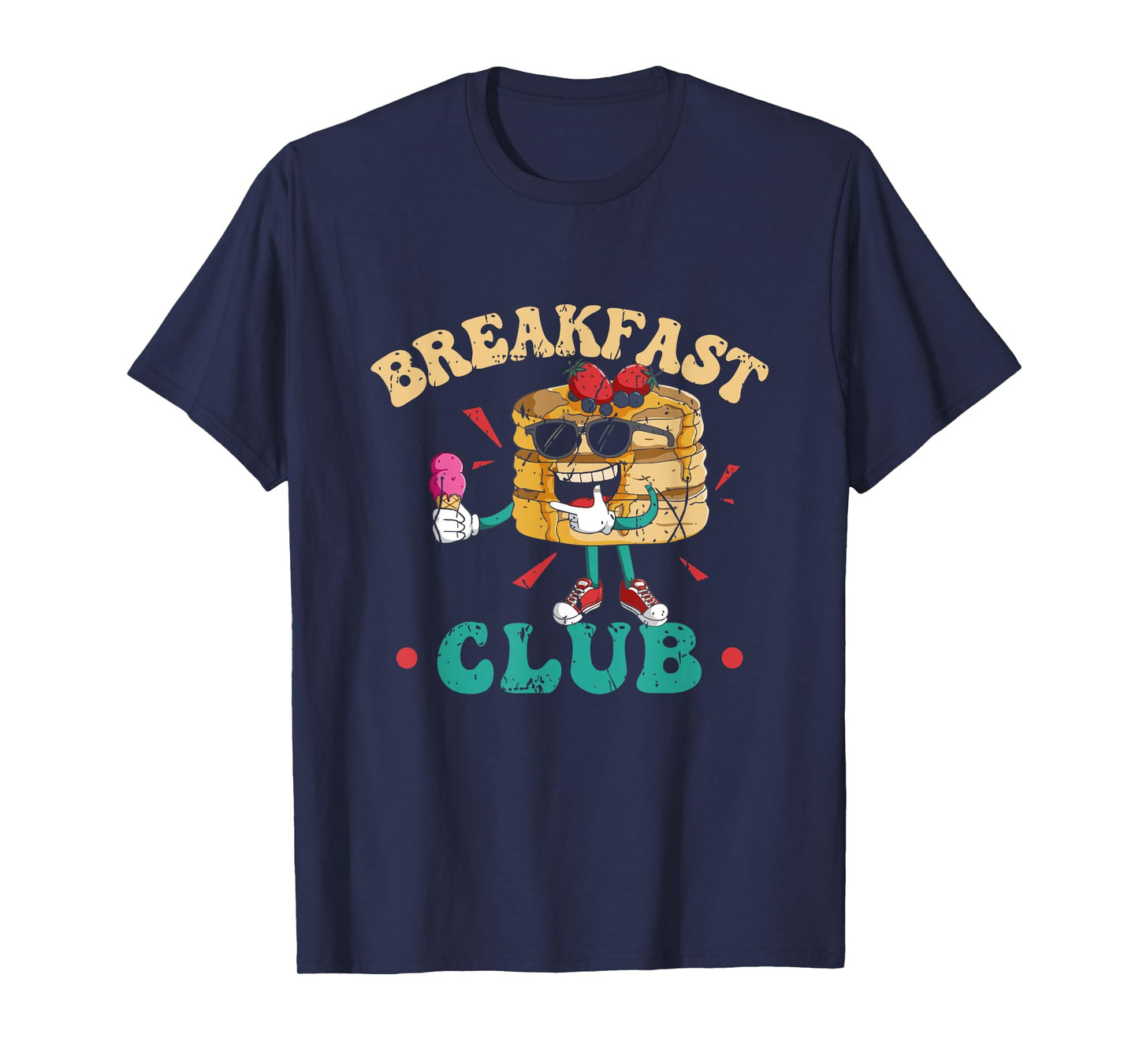 Breakfast Club Retro Vintage Pancake Aesthetic Brunch T-Shirt