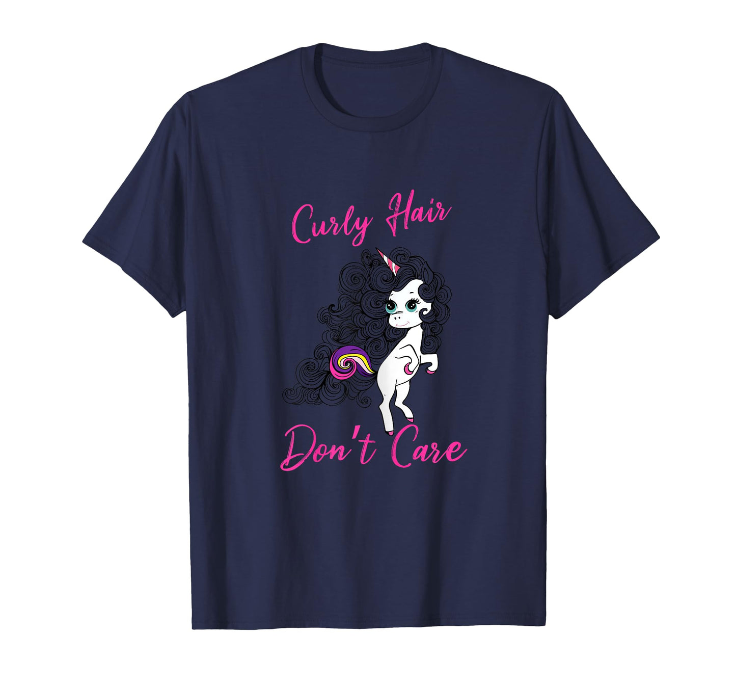 Curly Hair Don't Care T-shirt T-Shirt