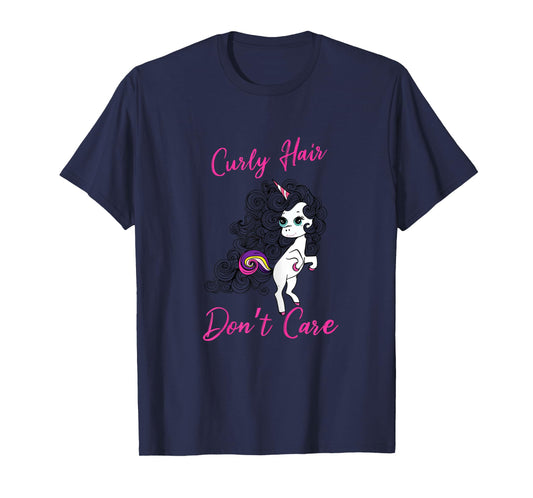 Curly Hair Don't Care T-shirt T-Shirt
