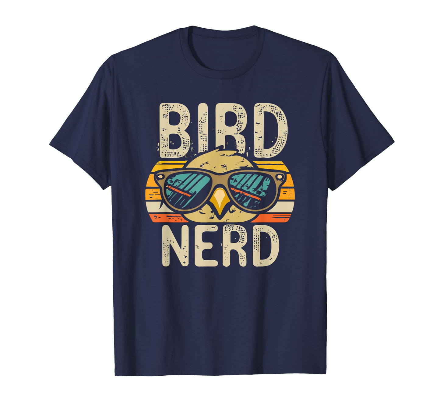 I heart Birds Funny Bird Nerd Vintage Retro Sunset Cute T-Shirt