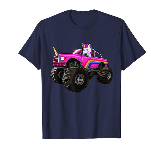 Monster Truck Unicorn T Shirt Women Kids Girl Party Gift T-Shirt