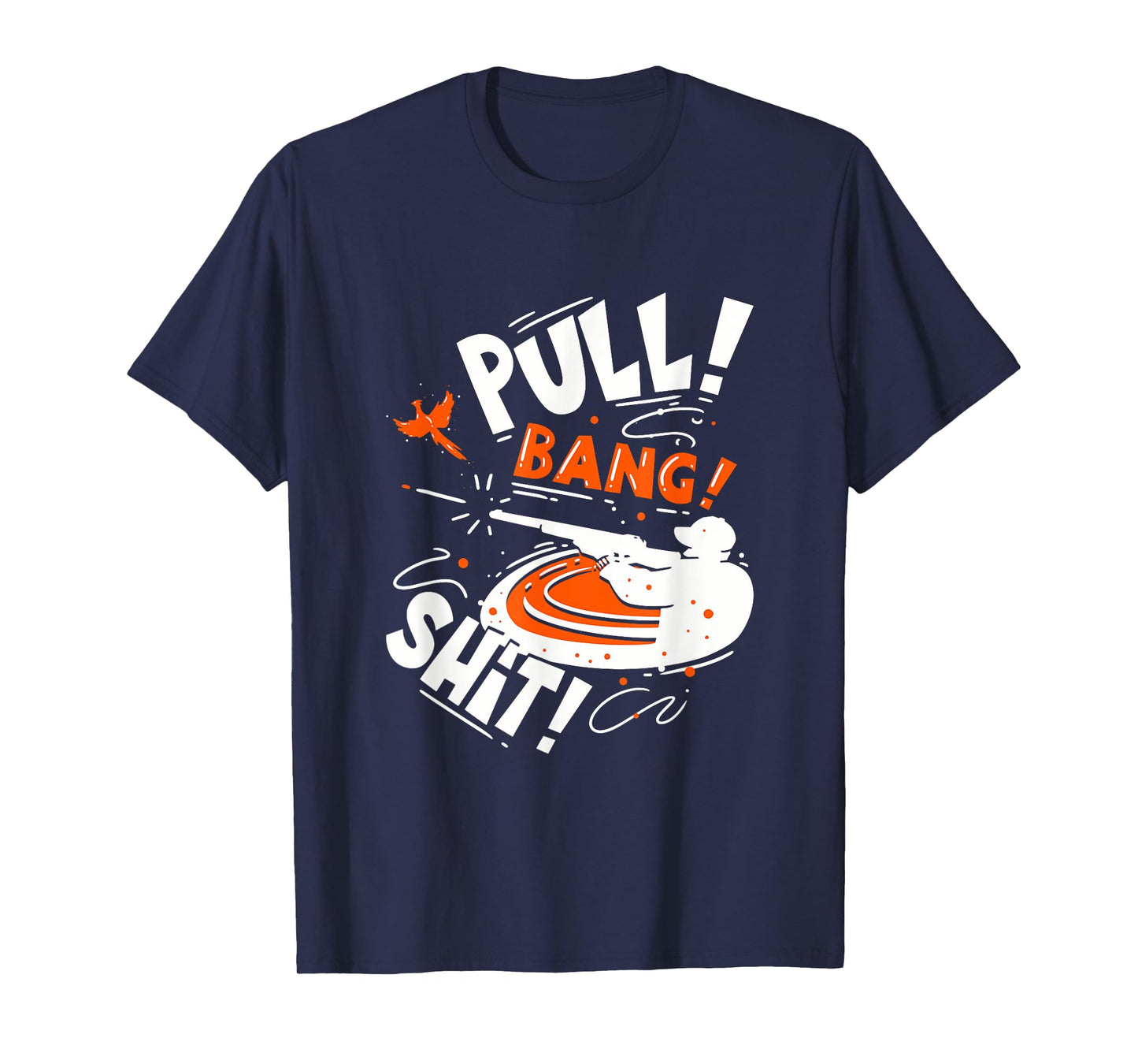 Skeet Shooting Trap Shooter Clay Disc Dad T-Shirt