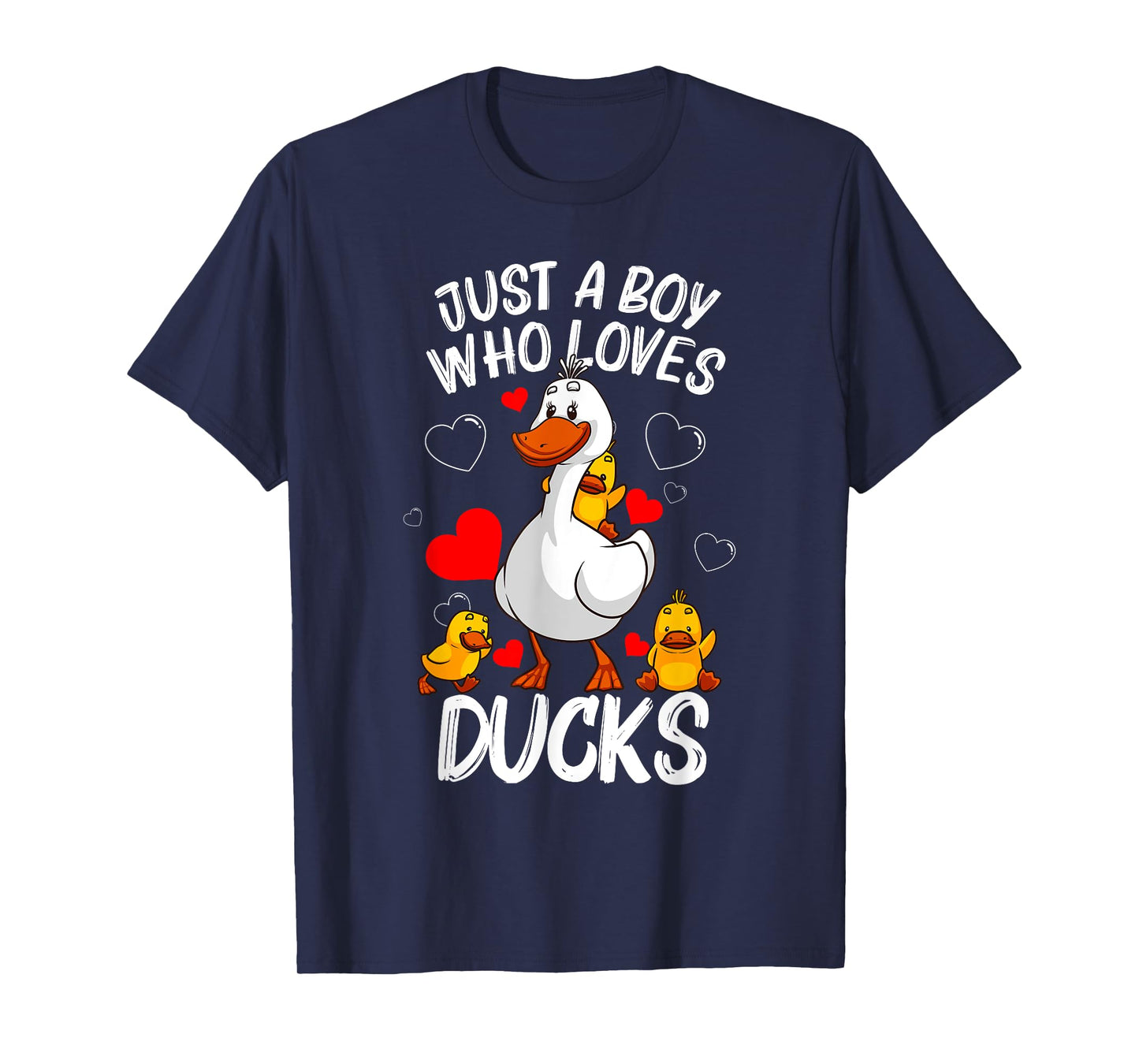 Funny Duck Gift For Boys Kids Waterfowl Aquatic Birds Lovers T-Shirt