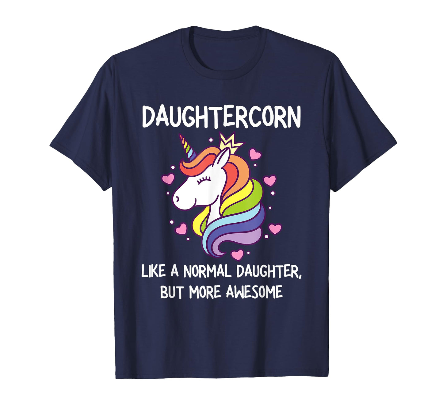 Womens Funny Daughtercorn Unicorn Costume Daughter T-Shirt
