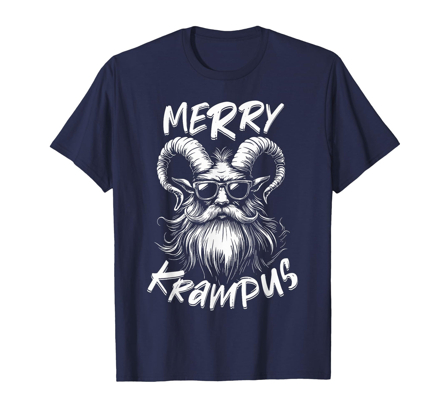 Merry Krampus Mythical Kids Mens Christmas Horror T-Shirt