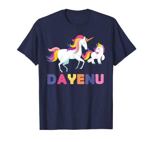 Unicorn Dayenu Passover Matzah Four Cups for Kids Boys Girls T-Shirt
