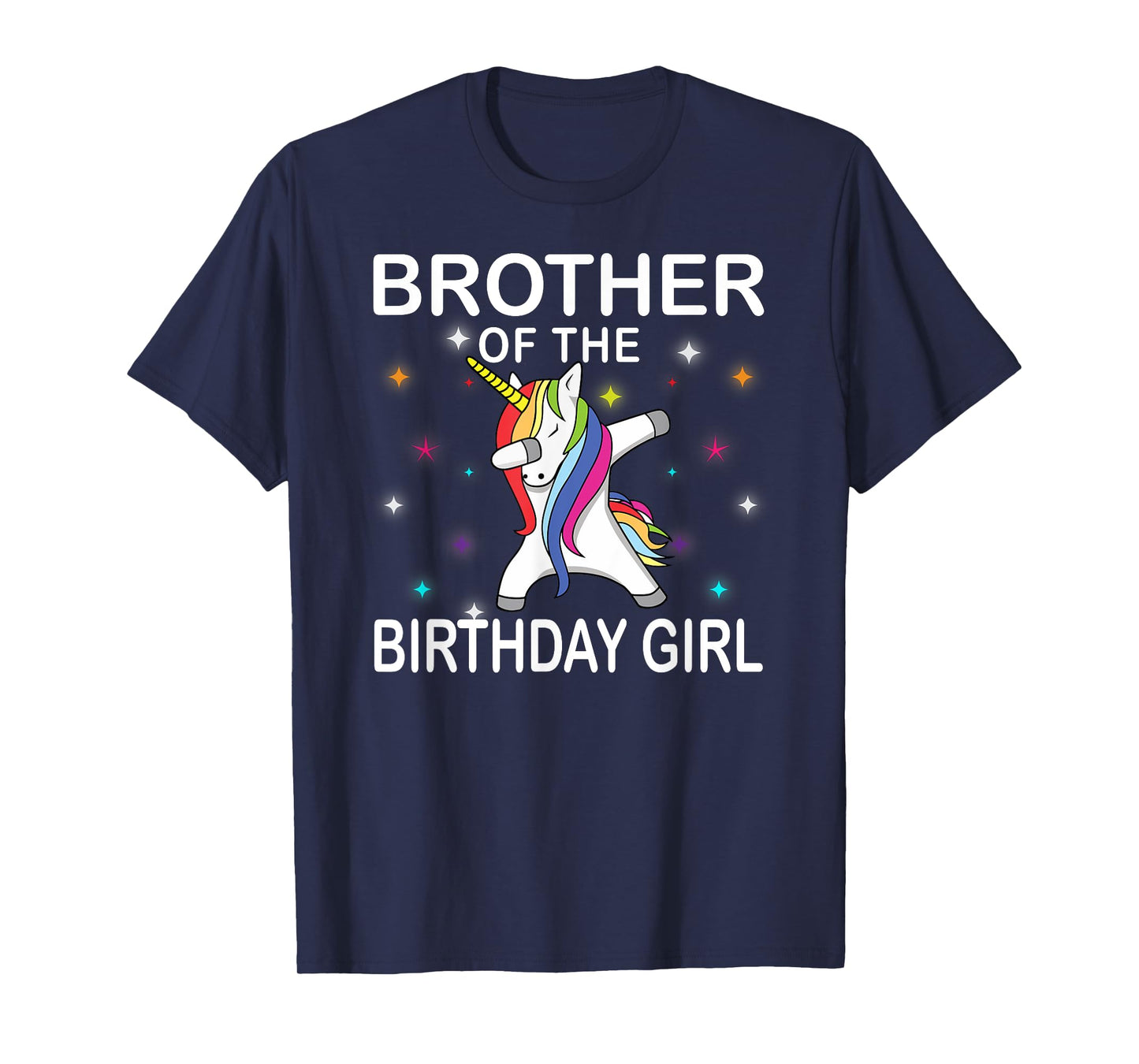 Unicorn Brother of The Birthday Girl Unicorn Dabbing Party T-Shirt